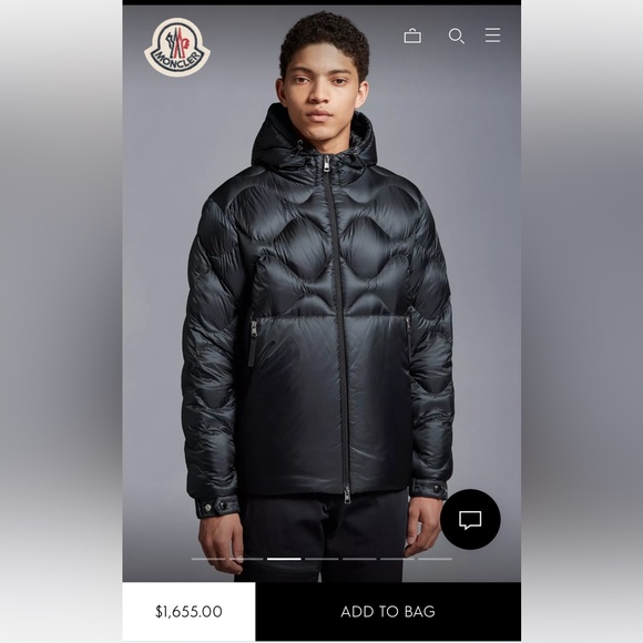 Moncler | SOULIER SHORT DOWN JACKET | Men’s 2 (Medium) | Navy Blue - Picture 4 of 13